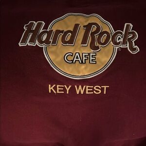 Hard Rock Cafe Key West Burgundy Tee